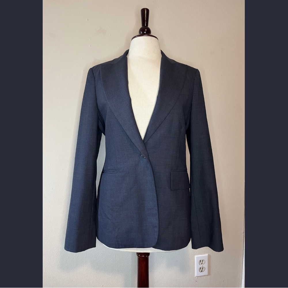 BCBGMaxAzria Charcoal Blue Blazer